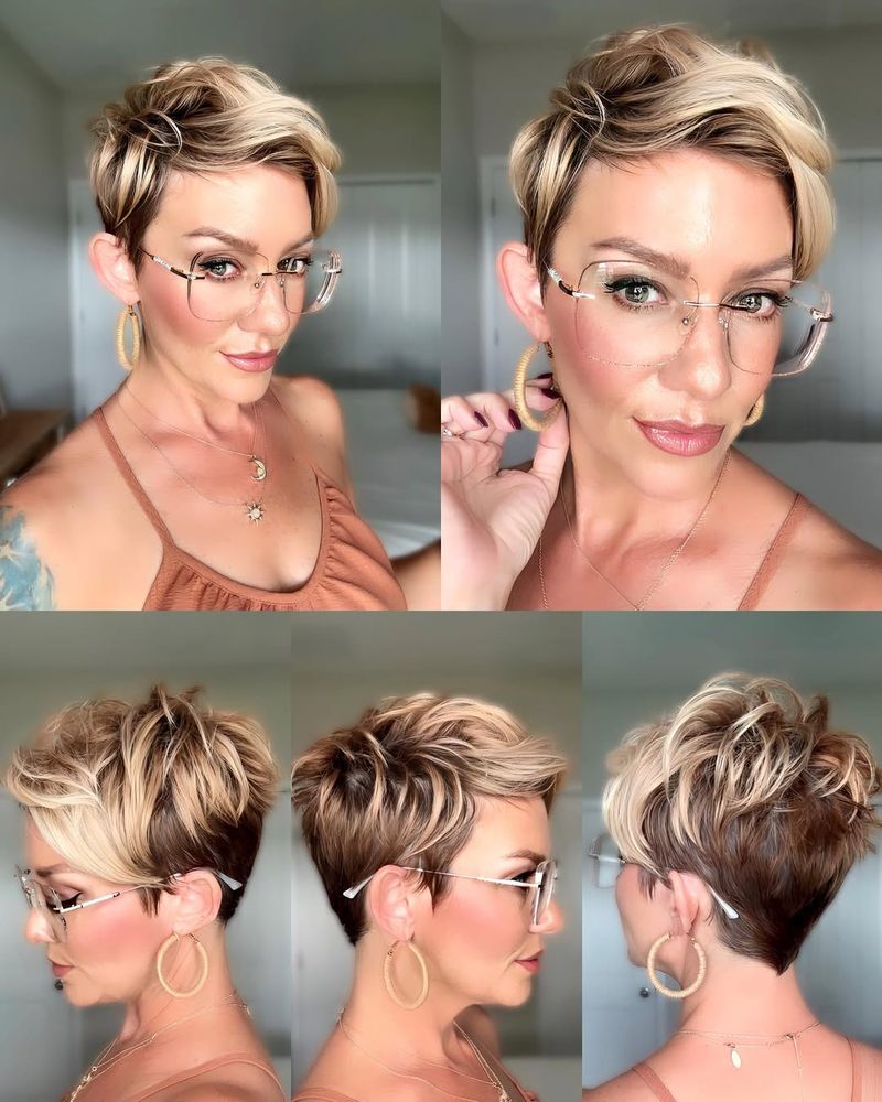 Coupe dégradée avec undercut