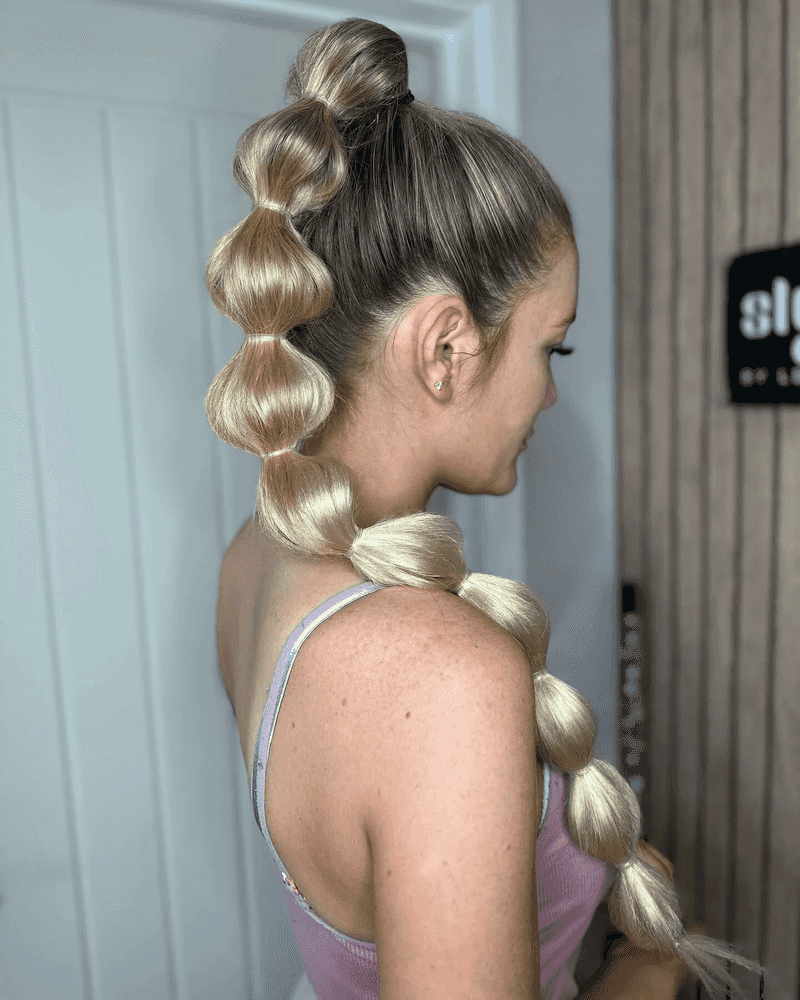 Playful Bubble Ponytail