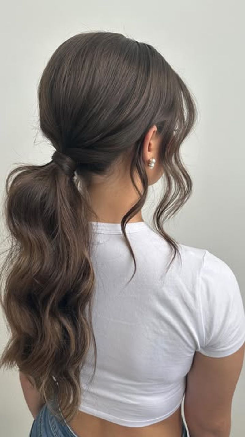 Textured Low Ponytail