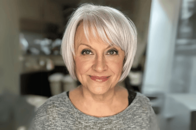 Chic Bob with Side-Swept Bangs