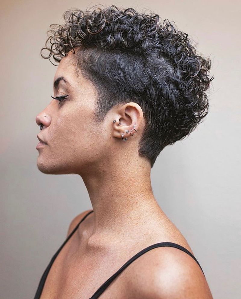 Curly Pixie Cut