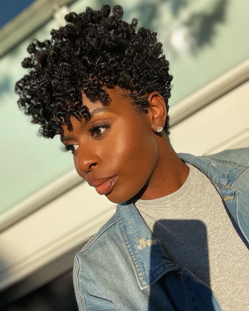 Curly Tapered Cut