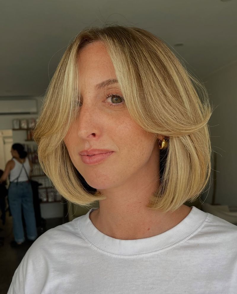 Blonde Bob with Face-Framing Layers