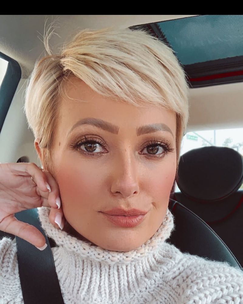 Pixie with a Deep Side Part