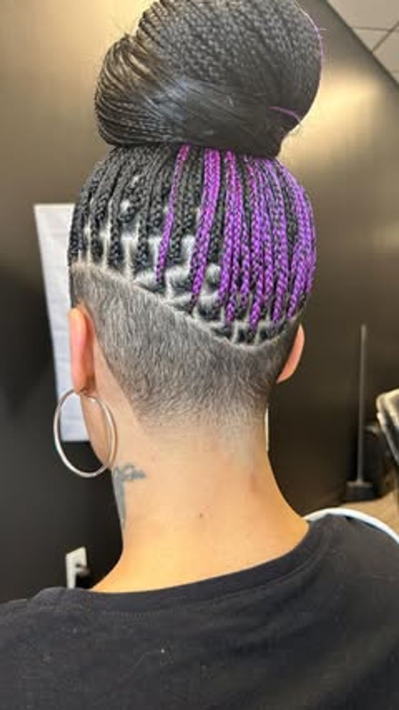 Micro Braids with Undercut