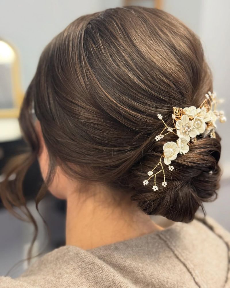 Chignon fantasia floreale