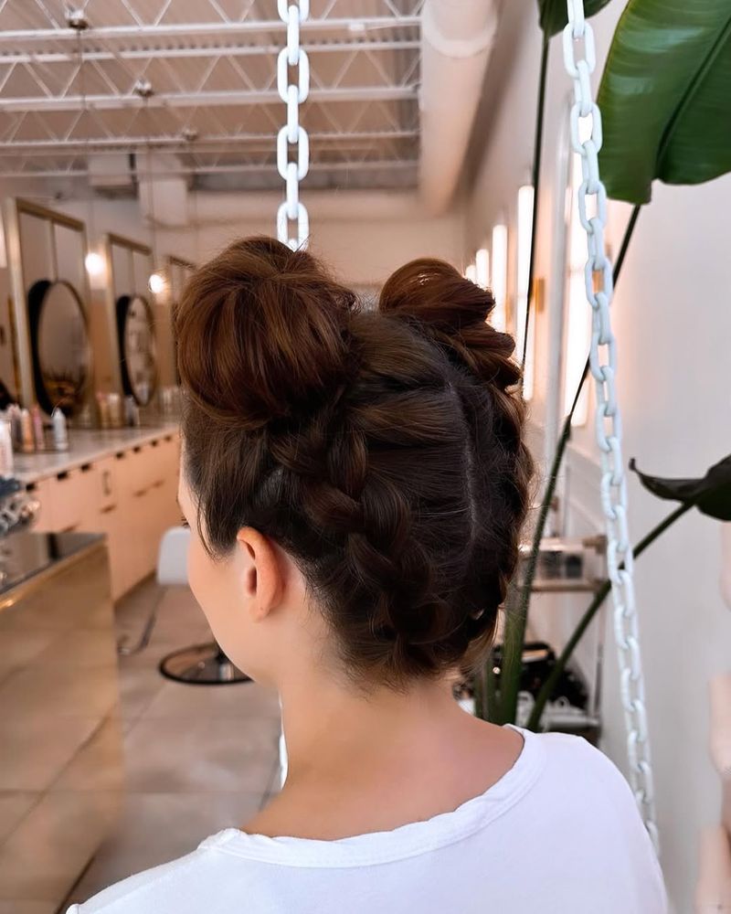 Upside Down Braid Bun