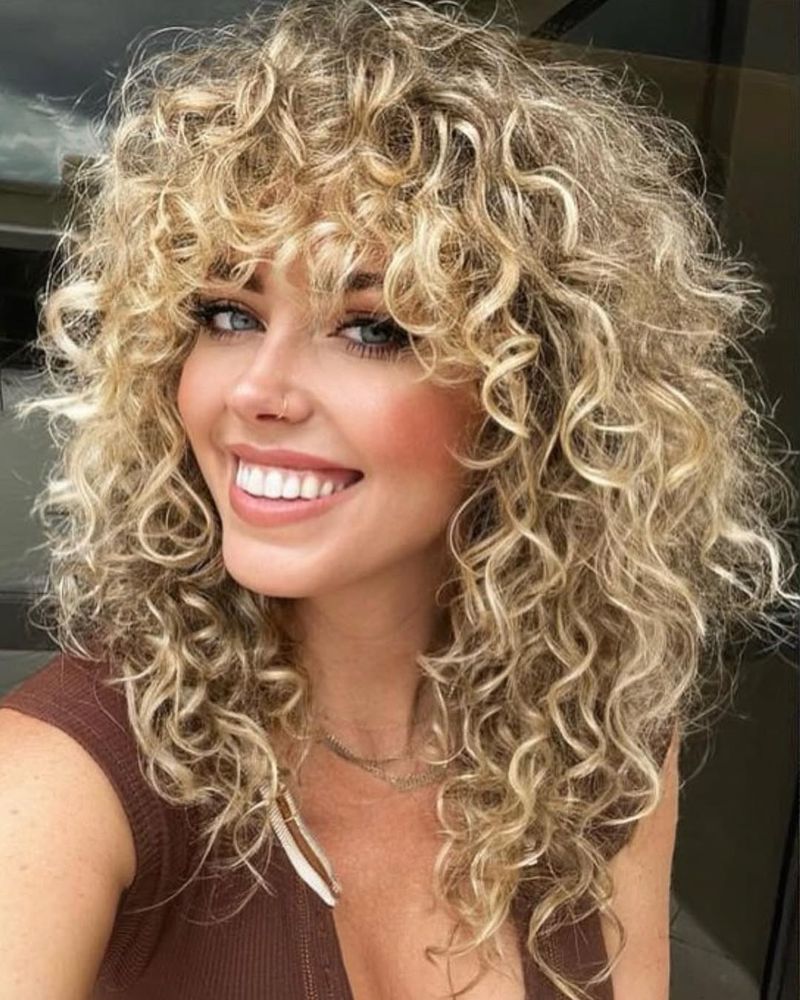 Layered Curly Shag