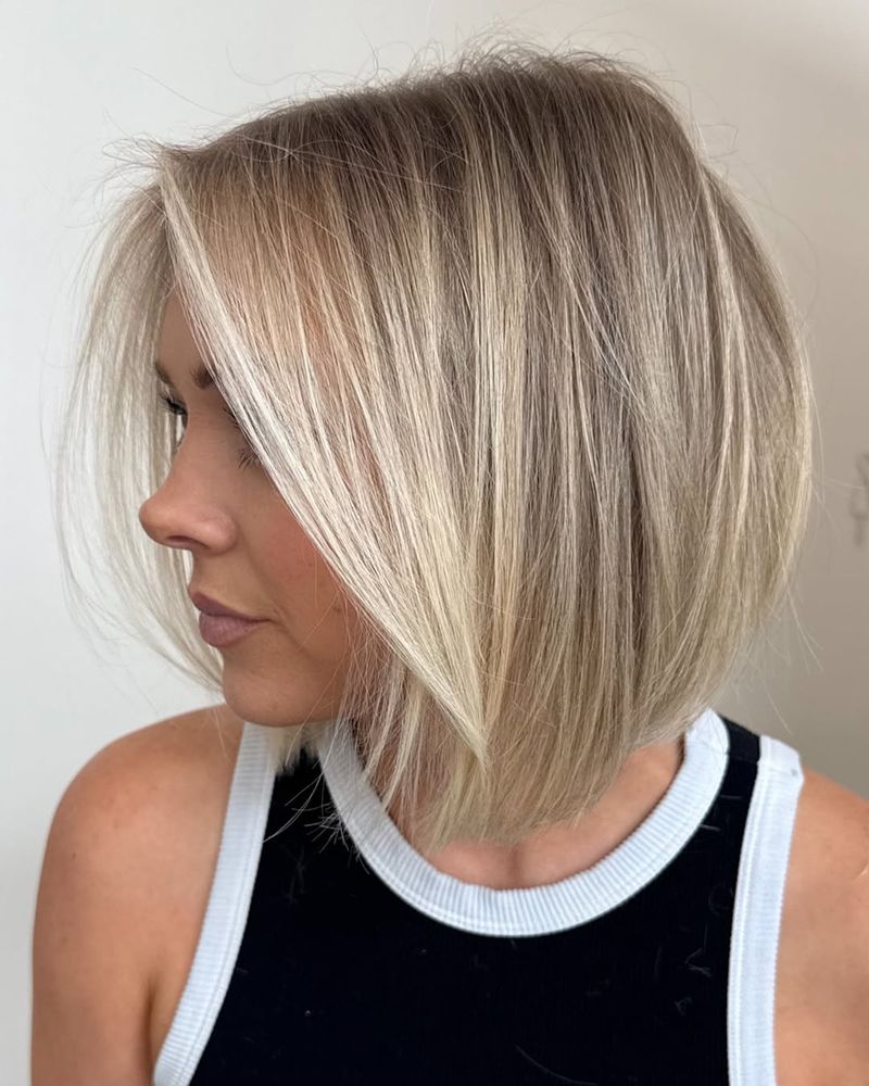 Sleek Straight Long Bob