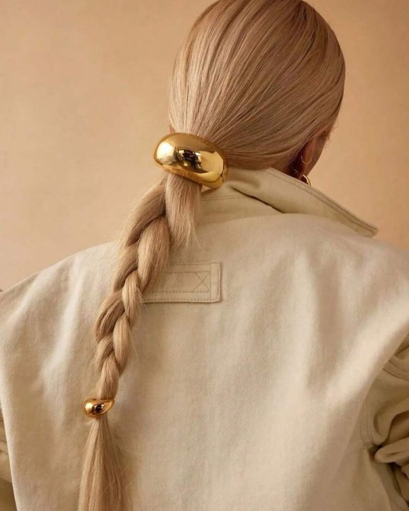 Sleek Ponytail with Accessories