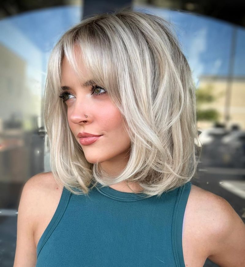 Layered Blonde Bob