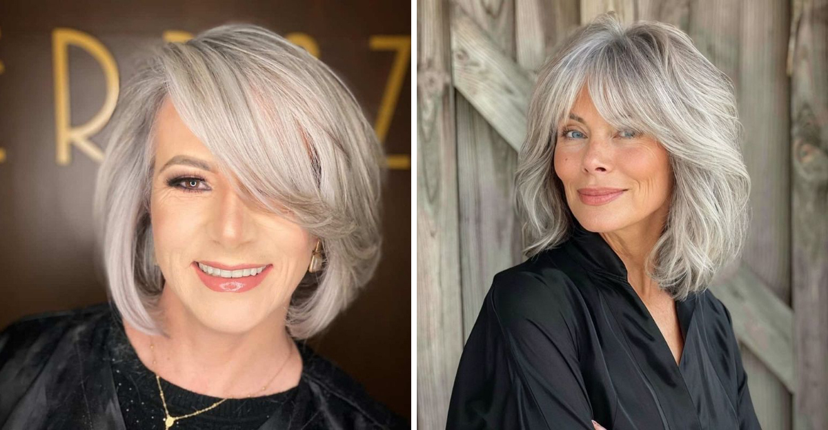 17 Gray Haircuts To Keep Your Hair Looking Full And Healthy After Menopause