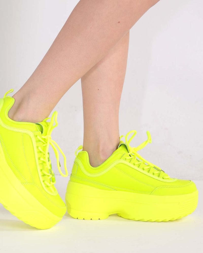 Vibrant Neon Sneakers