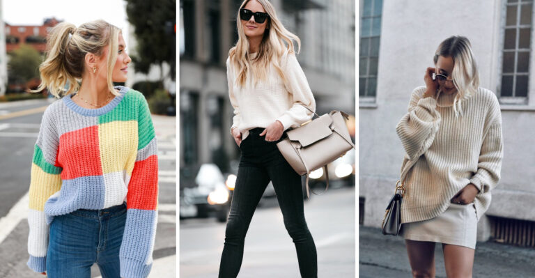 18 Easy Oversized Sweater Outfits To Wear On Repeat