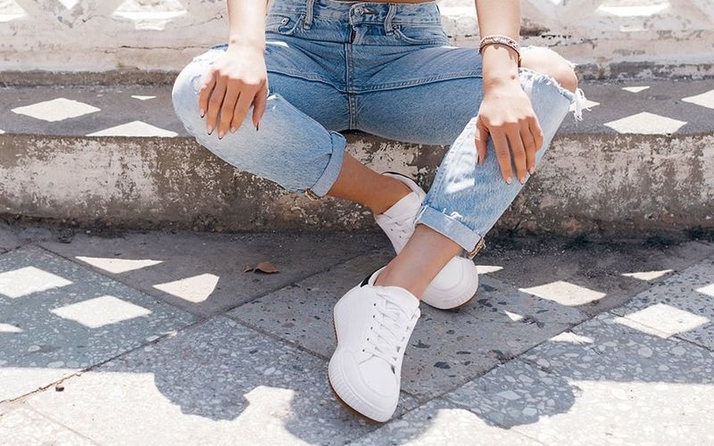 Chunky White Sneakers