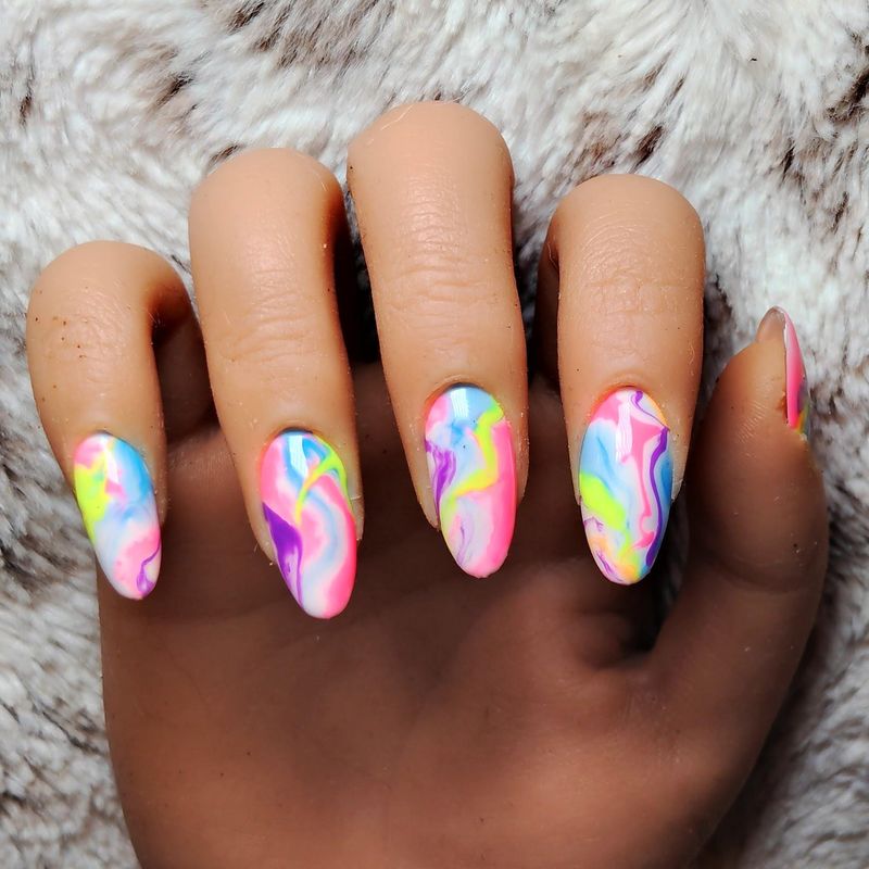 Pastel Rainbow Marble