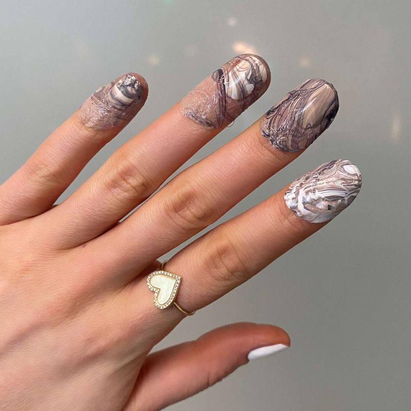Water Marble Technique