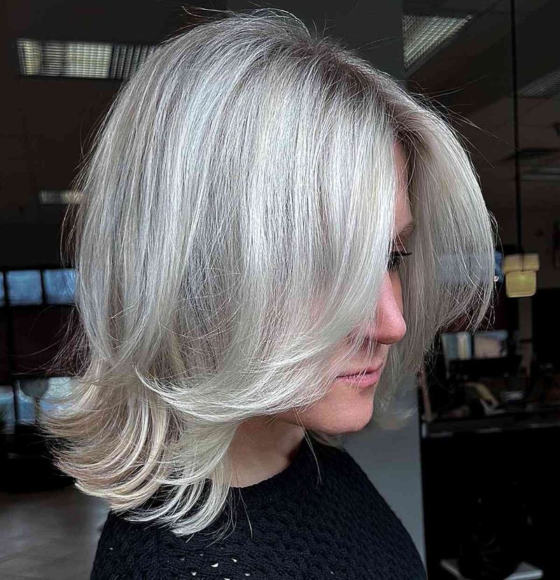 Feathered Mid-Length Cut