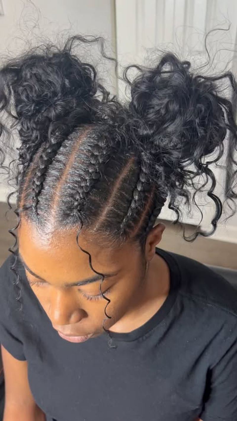 Moños trenzados