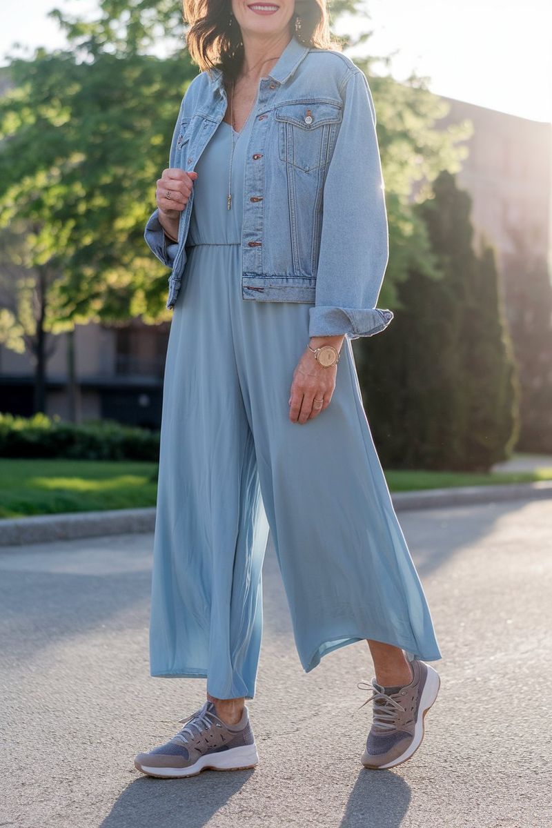 Comfortable Jumpsuit with Structured Jacket