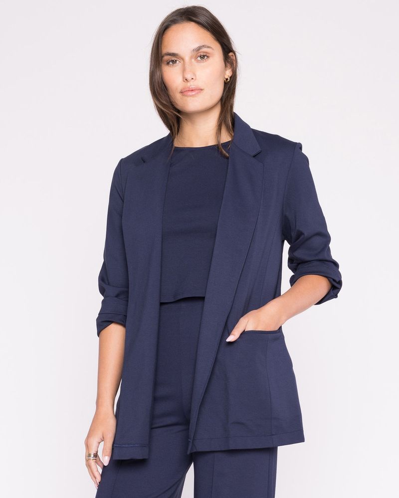 Ponte Knit Blazer with Matching Pants