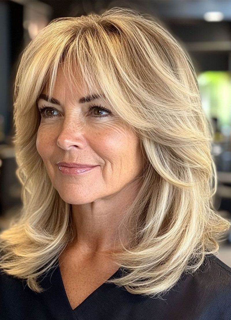 Soft Layered Cut with Wispy Bangs