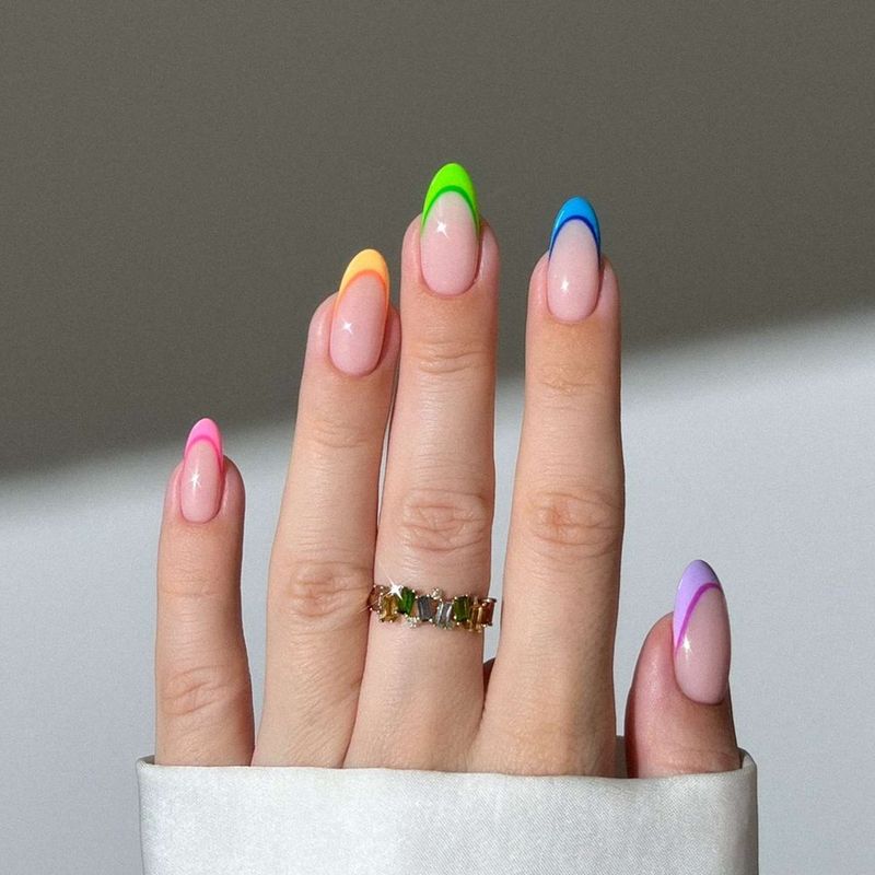 Colorful Rainbow Tips