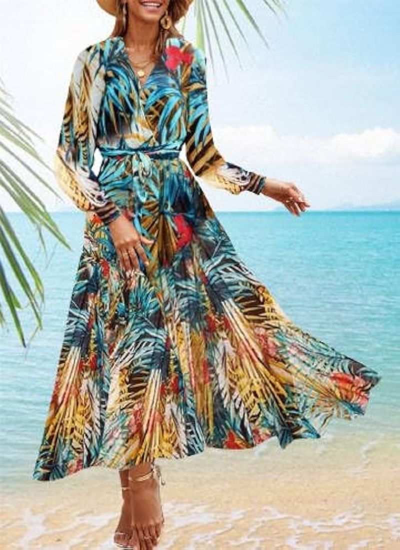Tropical Print Maxi For Vacation Vibes