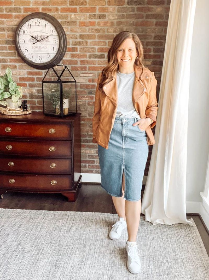 Denim Wrap Skirt