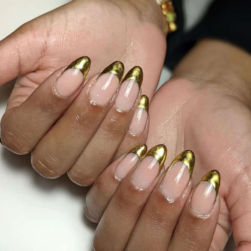 Metallic French Tips