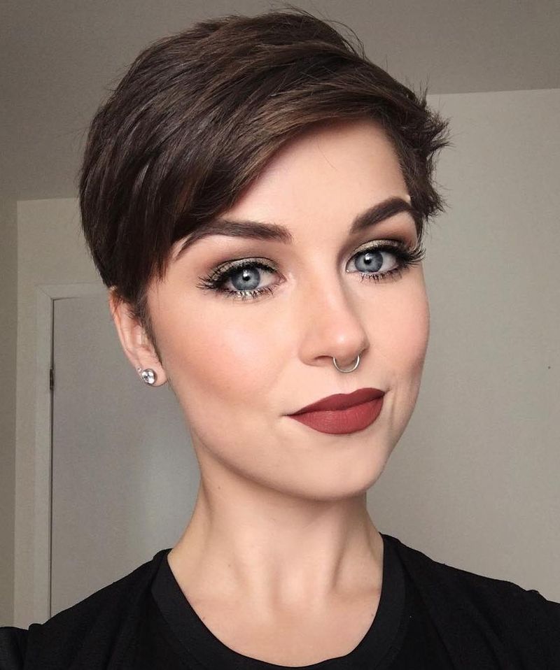 Edgy Side-Swept Pixie