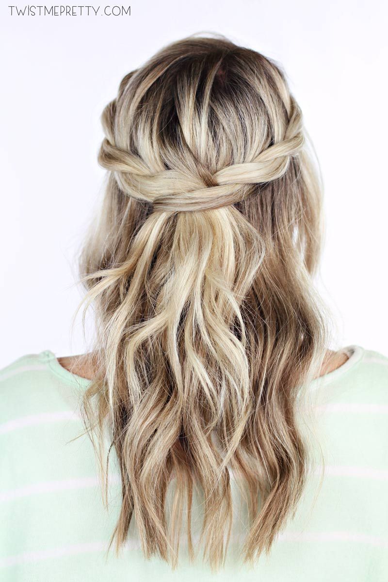 Elegant Twisted Half-Updo