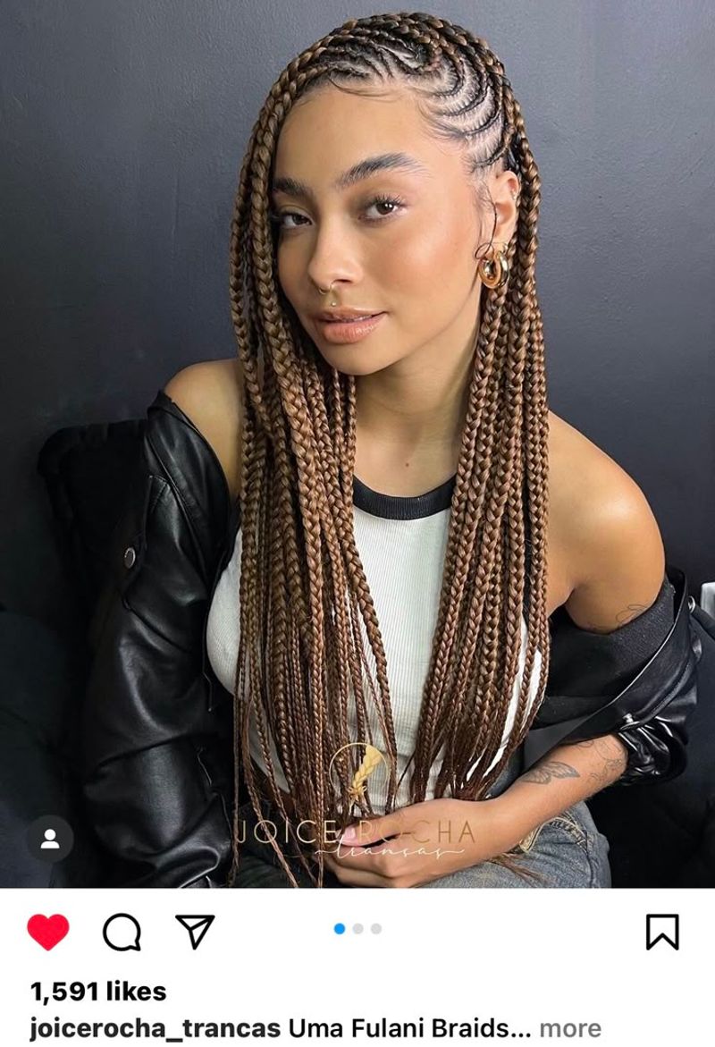 Stretched Braid-Out With Deep Side Part