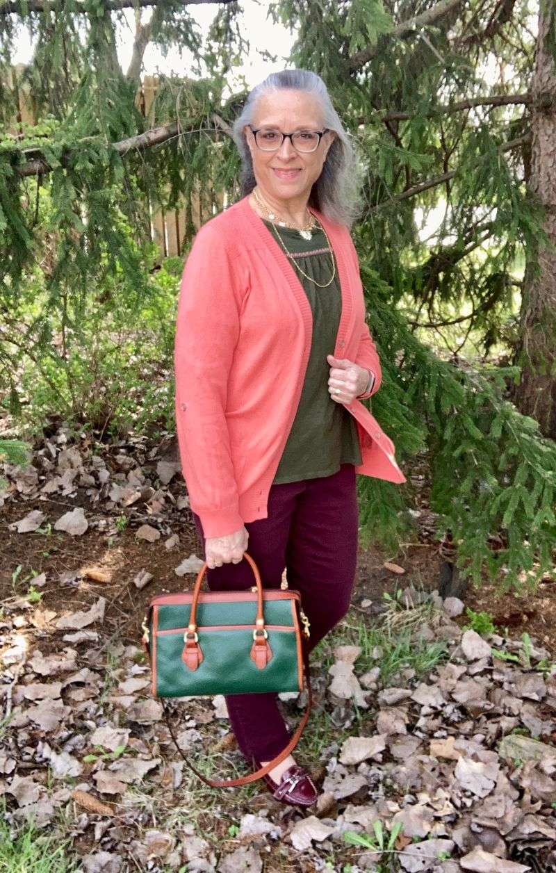 Sage Green and Peach
