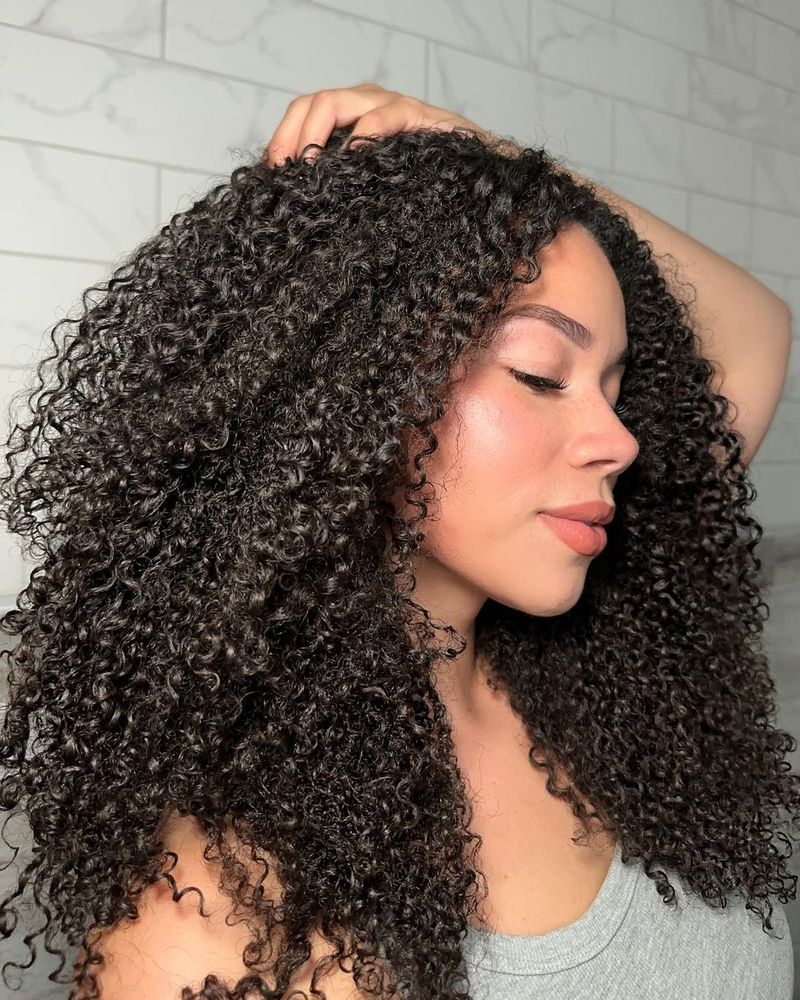 Wash-and-Go With Defined Curl Clumps
