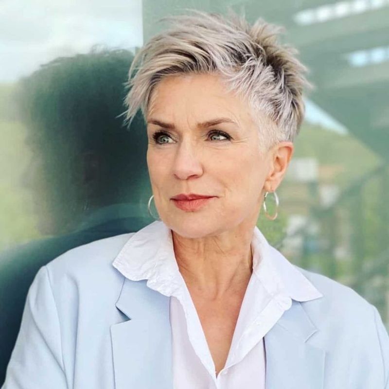Pixie Cut with Textured Crown
