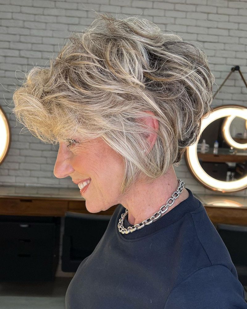 Short Cut with Textured Crown