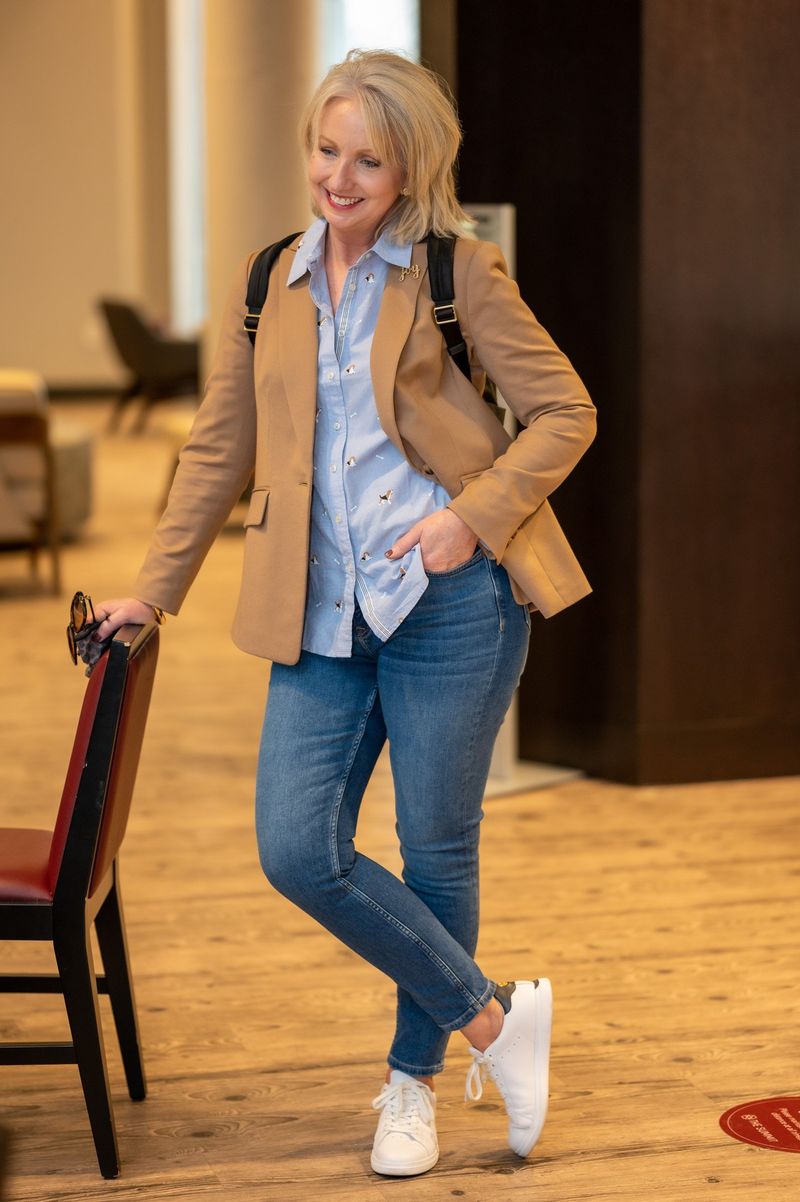 The Weekend Blazer with Premium Denim