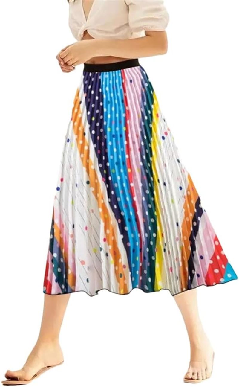Printed Midi Skirt