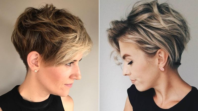 Textured Pixie with Volume on Top