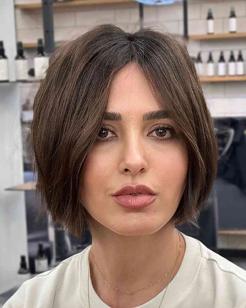 Chin-Length Bob with Textured Ends