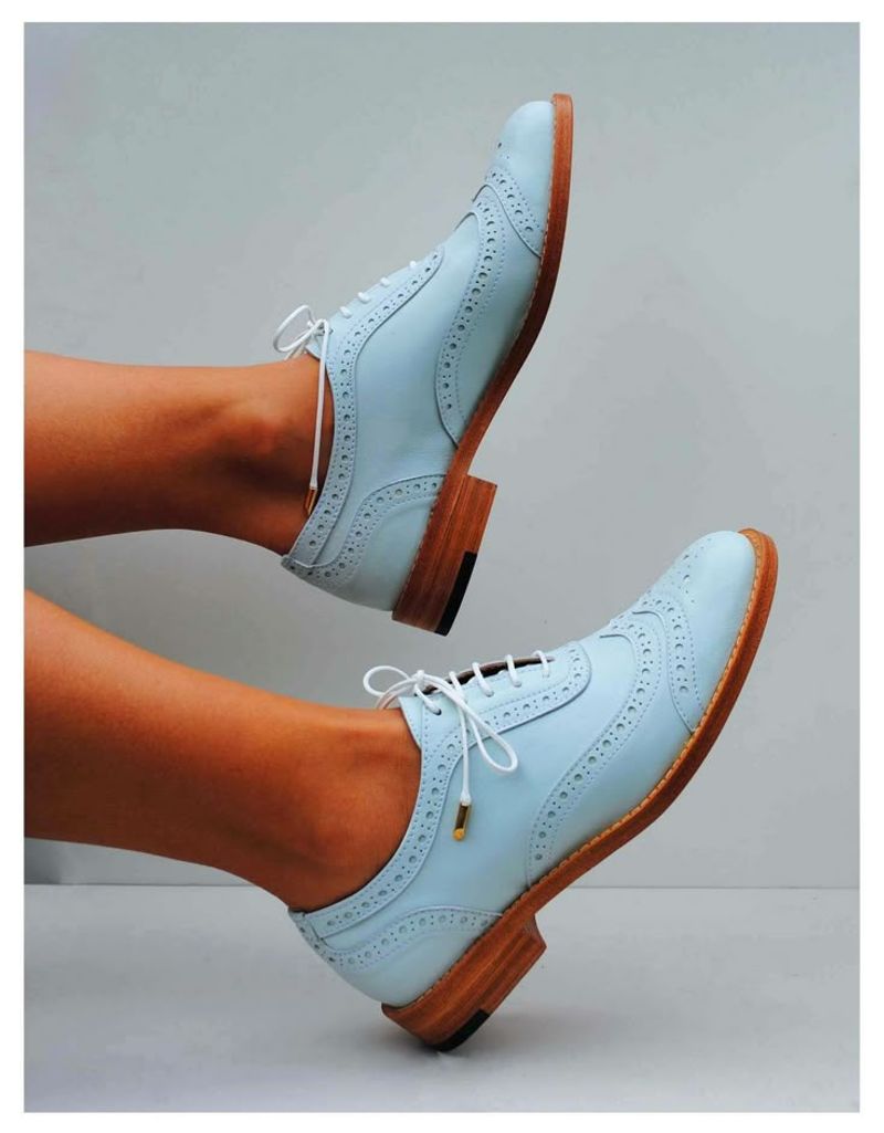 Pastel Brogues with Trousers