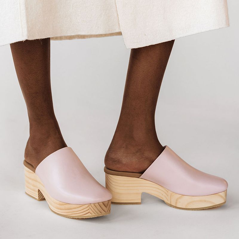 Pastel Clogs with Overalls