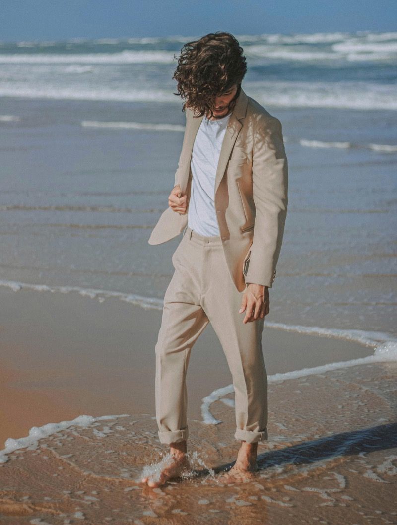 Linen Suit with Espadrilles