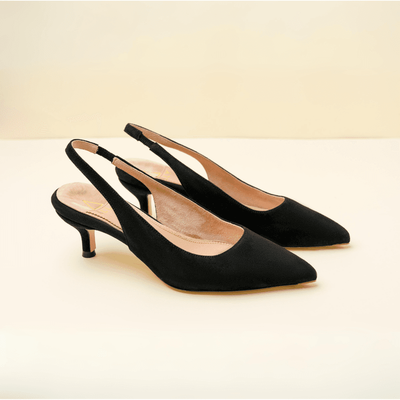 Low-Heeled Slingbacks