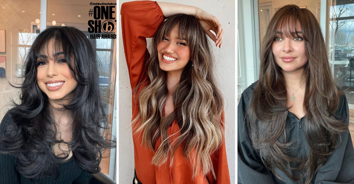See-Through Bangs Are The It-Girl Fringe Of 2025—Here Are 31 Ways To Wear Them