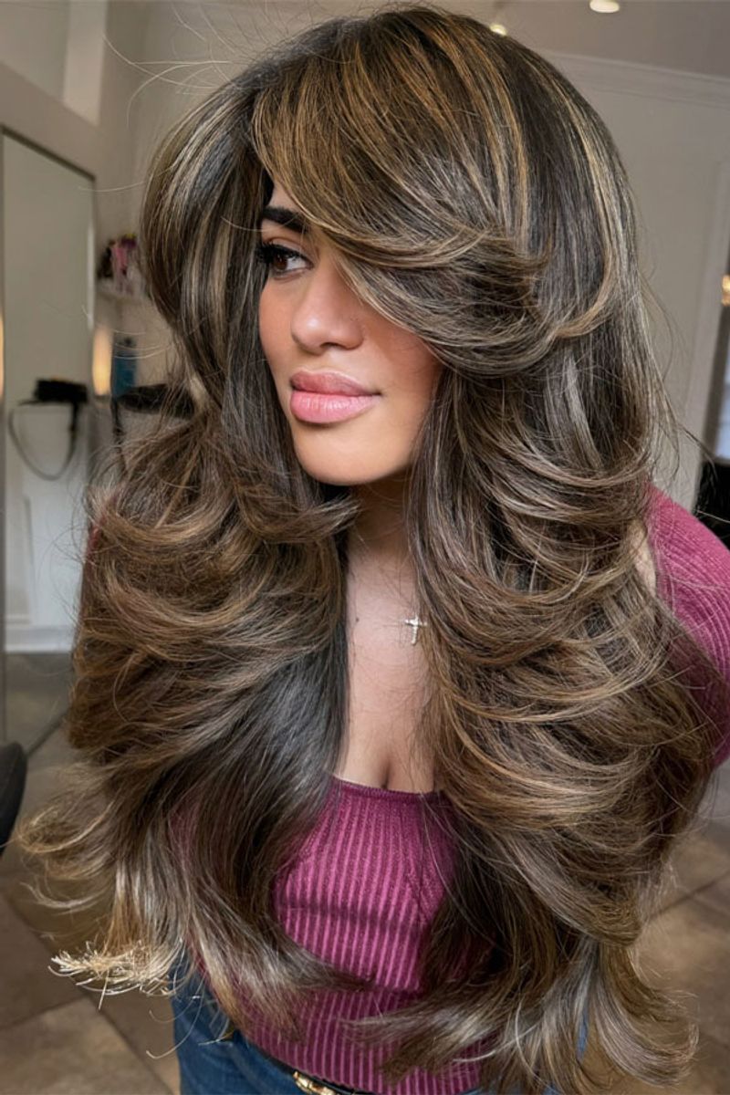 Le brushing volumineux