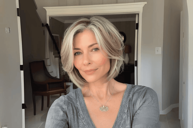 Layered Lob (Long Bob) With Side-Swept Bangs