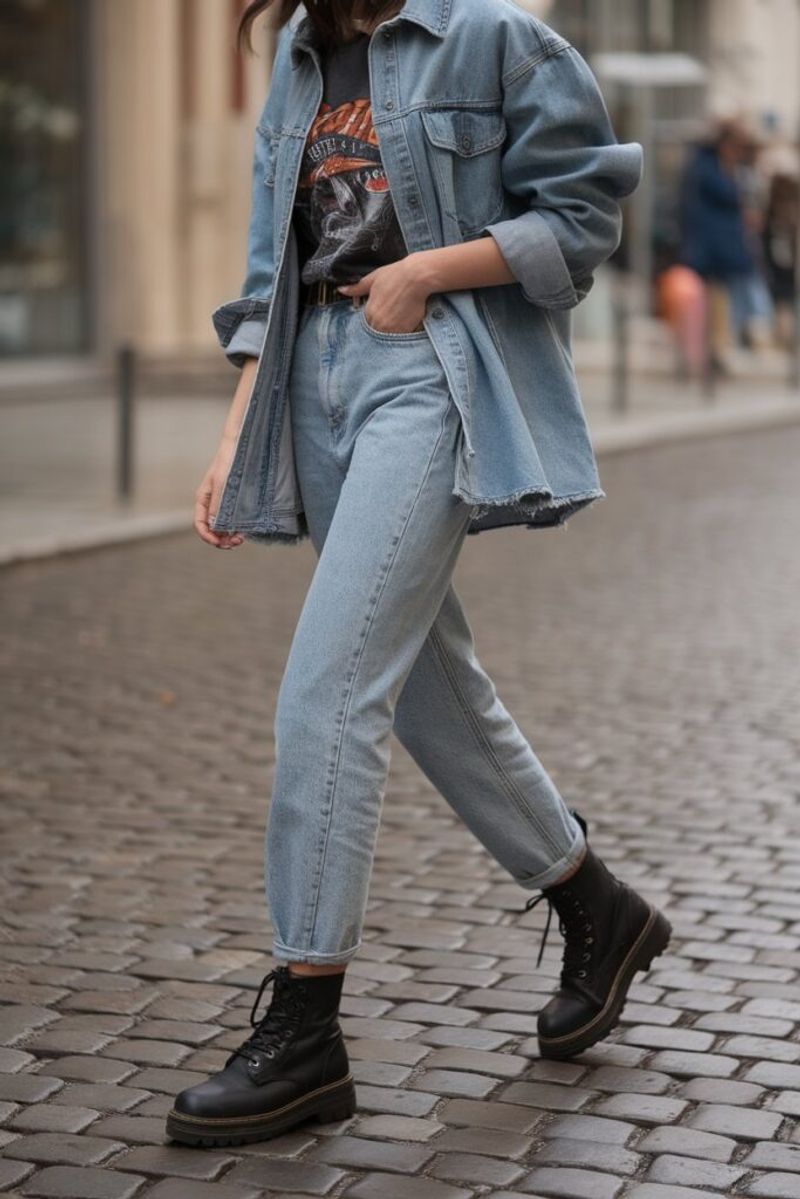 Lace-Up Combat Boots