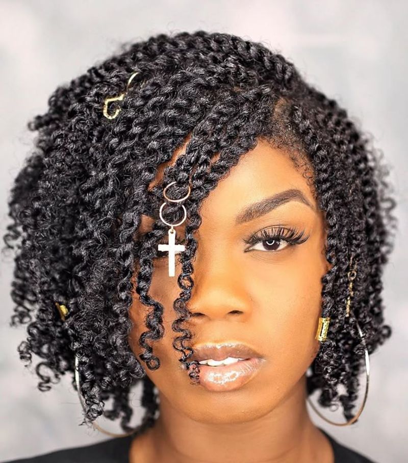 Chunky Two-Strand Twists With Accessories